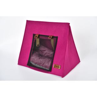 P.LOUNGE Лежак-домик для домашних животных, с ароматом лаванды 50x35x43 cм, розовый