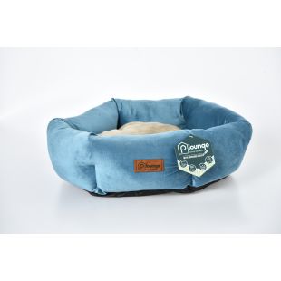 P.LOUNGE Лежак для домашних животных, с ароматом лаванды L:70x70x19 cм, синий и светло-коричневый