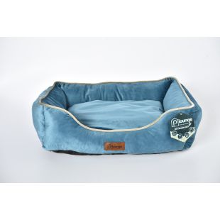 P.LOUNGE Лежак для домашних животных, с ароматом лаванды L:90x69x21 cм, синий и светло-коричневый