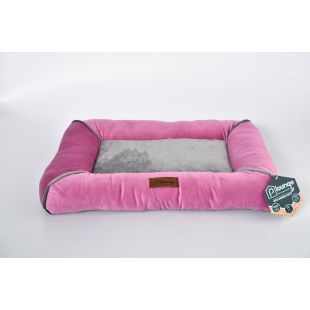 P.LOUNGE Лежак для домашних животных, с ароматом лаванды L:91x60x8 cм, розовый и серый