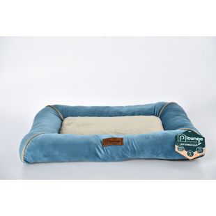 P.LOUNGE Лежак для домашних животных, с ароматом лаванды M:71x50x8 cм, синий и светло-коричневый