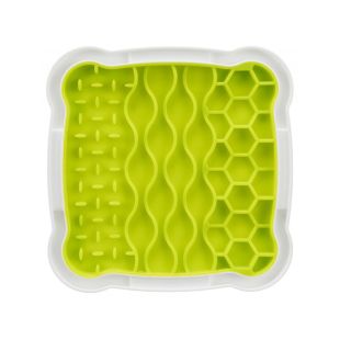 TRIXIE тарелка-игрушка для лизания, для собак зеленая, 20x20 cм