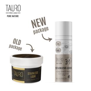 TAURO PRO LINE Pure Nature Stainless look 3in1, naturaalne savimask koerakarva pisaraplekkide vastu, 50 ml