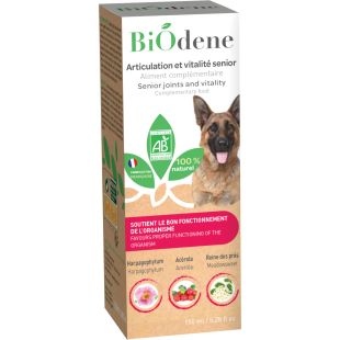 BIODENE vananevate koerte söödalisand liigeste ja elujõulisuse toetamiseks 150 ml