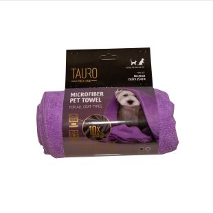 TAURO PRO LINE полотенце для домашних животных, из микрофибры 60х90 см, фиолетовое