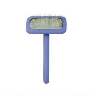 TAURO PRO LINE Расческа-щетка деревянная, прямоугольной формы зубчики 11 мм, фиолетовая, M, 9,2 x 17 cм