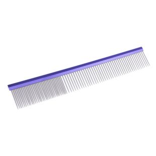 TAURO PRO LINE Ultra light line расческа с алюминиевой ручкой и зубчиками из нержавеющей стали 25 cм, фиолетового цвета