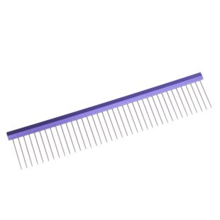 TAURO PRO LINE Ultra light line расческа с алюминиевой ручкой и зубчиками из нержавеющей стали 25 cм, фиолетового цвета
