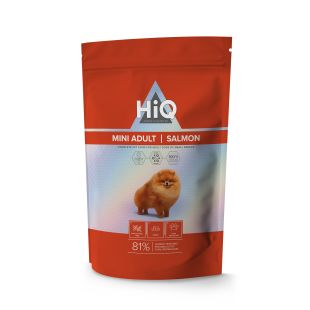 HIQ сухой корм для взрослых собак малых пород, с лососем 400 г