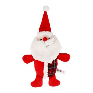 MISOKO Рождественская игрушка для собак САНТА-КЛАУС, плюшевая, 24x8x8 см