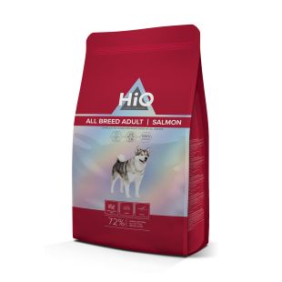 HIQ kuivtoit kõigist tõugudest täiskasvanud koertele, lõhega 2.8 kg