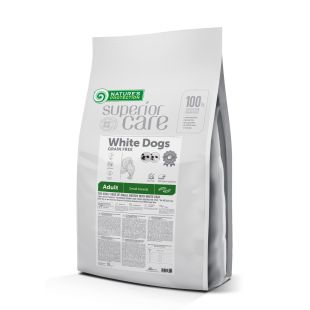 NATURE'S PROTECTION SUPERIOR CARE teraviljavaba kuivtoit väikest kasvu valge karvaga täiskasvanud koertele, putukatega  10kg