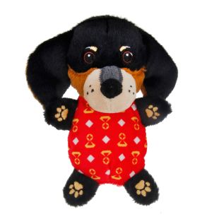 MISOKO LIMITED EDITION игрушка для собак ТАКСА, плюшевая, со сменными звуковыми чипами, 19,5x16x5,5 cm