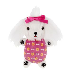 MISOKO LIMITED EDITION игрушка для собак МАЛТИЙСКАЯ БОЛОНКА, плюшевая, со сменными звуковыми чипами, 19,5x16x4,5 cm