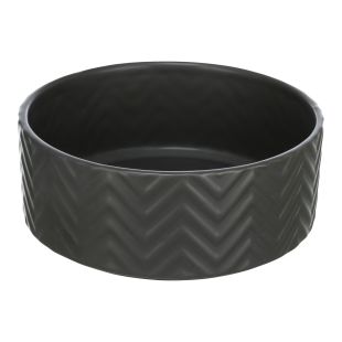 TRIXIE миска для домашних животных 0.4 l/ø 13 cм, керамическая, матового/черного цвета