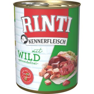 FINNERN RINTI Kennerfleisch консервированный корм для взрослых собак, с дичью 800 г