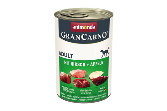Animonda GRANCARNO консервированный корм для взрослых собак, с олениной и яблоками