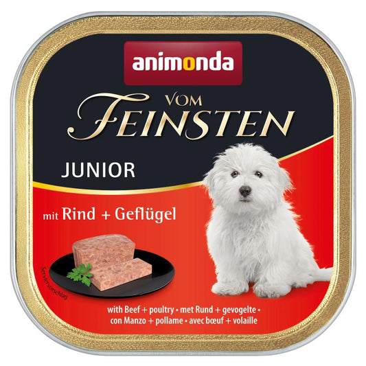 Märg täissööt noortele koertele veise- ja kodulinnulihaga