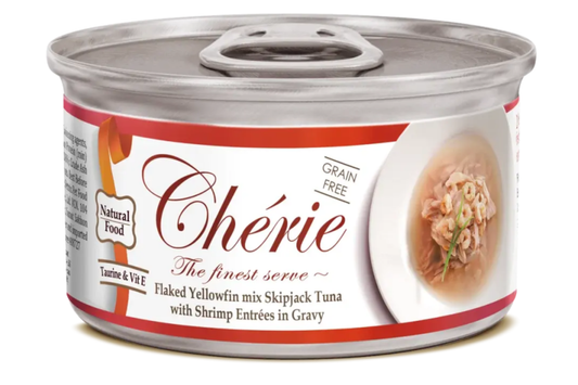 Cherie Signature Gravy консервированный корм для взрослых кошек, с тунцом и креветками в соусе