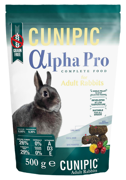 Cunipic Alpha Pro Adult корм для кроликов