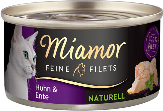 Finnern Miamor Feine консервированный корм для взрослых кошек, с курятиной и утятиной