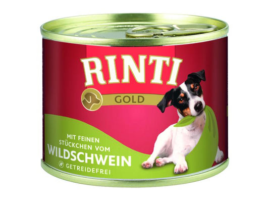 Finnern Rinti gold консервированный корм для взрослых собак, с мясом кабана