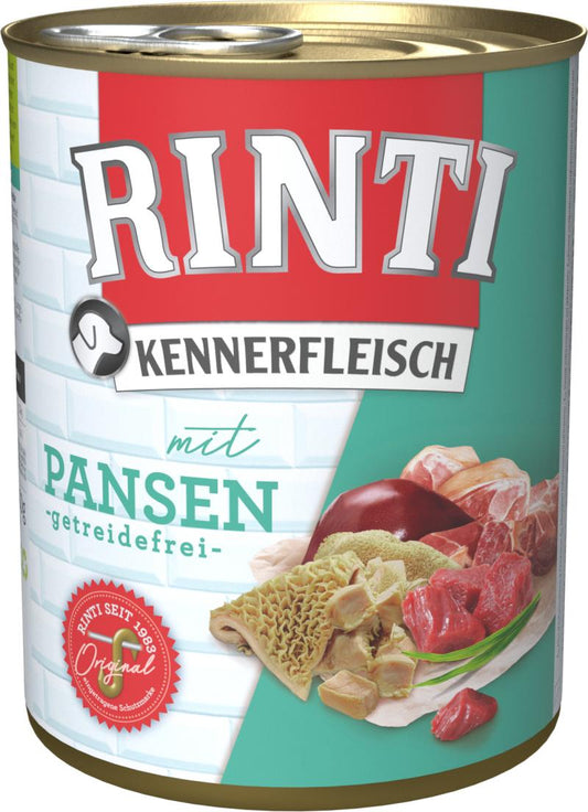 Finnern Rinti Kennerfleisch, консервированный корм для взрослых собак, с потрошками