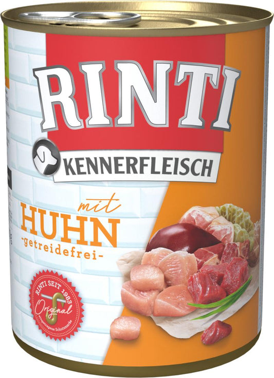 Finnern Rinti Kennerfleisch консервированный корм для взрослых собак, с курятиной