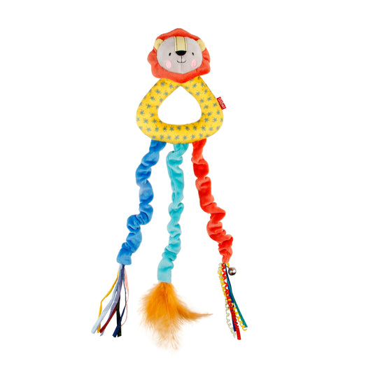 Erinevate tegevustega rippuv kassi mänguasi