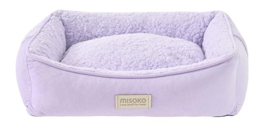 Misoko мягкий лежак для домашних животных, квадратный, фиолетовый