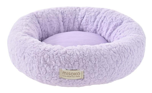 Misoko мягкий лежак для домашних животных, овальный, фиолетовый