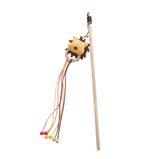 Hippie Pet кошачья игрушка, удочка с тигром