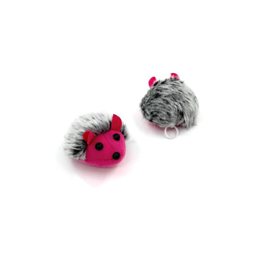 Hippie Pet игрушка для кошек, мышка с мячиками, 3 шт.