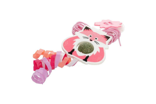 Hippie Pet игрушка для кошек, лиса, с веревочкой, 2 см