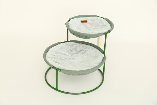 Misoko Лежак для домашних животных, круглый, двойной, стальной каркас