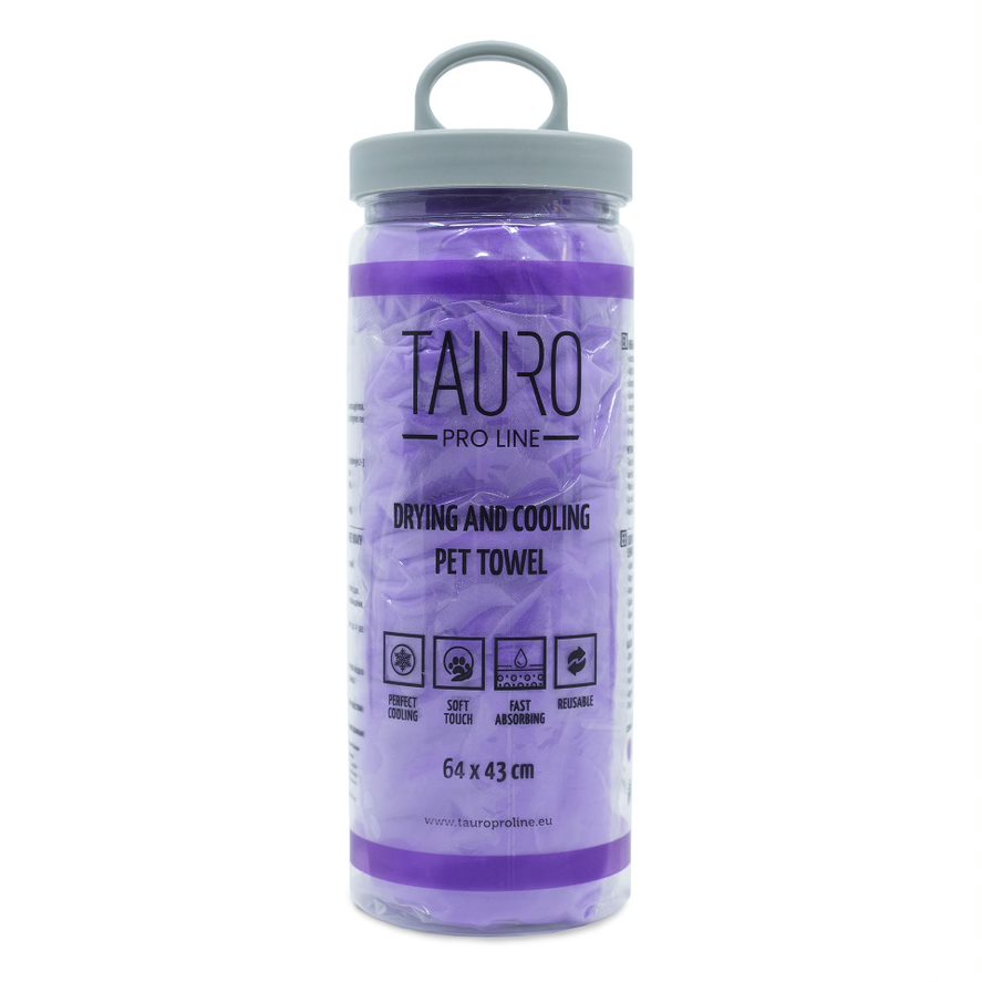 Tauro Pro Line Высоковпитывающее и охлаждающее полотенце для домашних животных, 64x43 cm