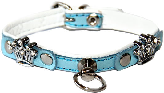 Hippie Pet Nahast kaelarihm koertele metallist kroonidega