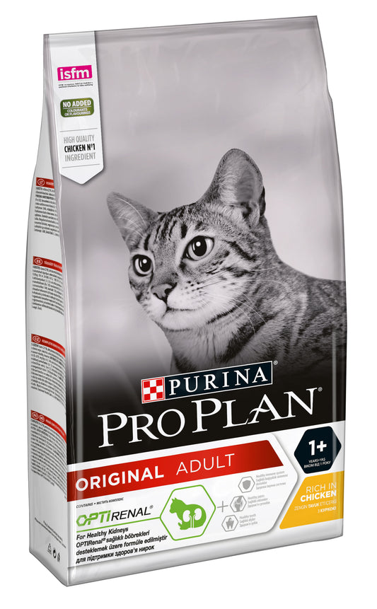 Pro Plan OPTIRENAL сухой корм для взрослых кошек, с курятиной