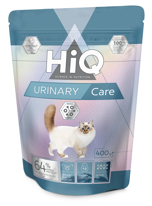 HiQ Urinary care 6,5 kg, dieettoit kodulinnulihaga täiskasvanud kassidele