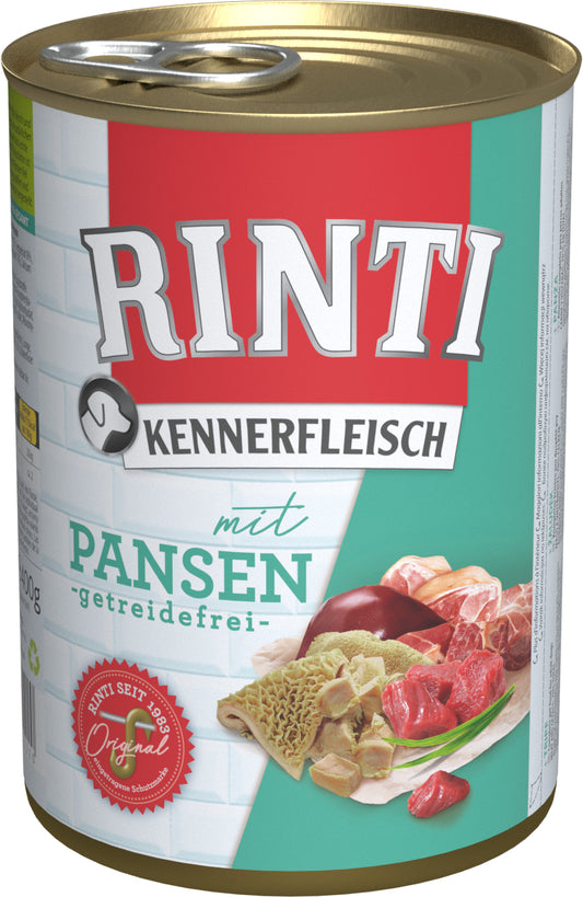 Finnern Rinti Kennerfleisch konservsööt täiskasvanud koertele rupskitega