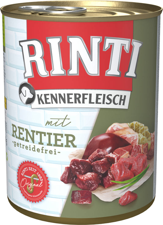 Finnern Rinti Kennerfleisch konservsööt täiskasvanud koertele hirvelihaga