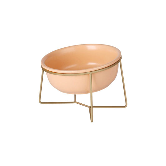 Xingmi Ceramics Kauss lemmikloomale keraamiline, rauast raamiga