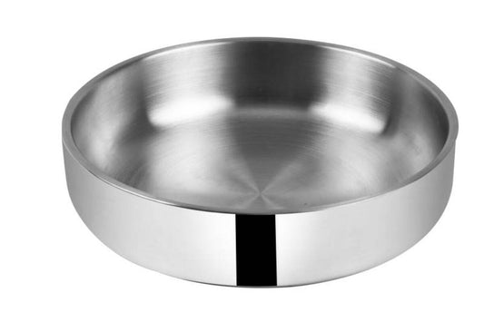 Agx Steel Kausi lemmikloomale, metall, hõbedane
