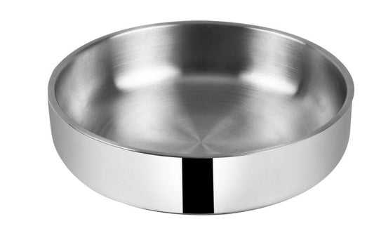 Agx Steel Kausi lemmikloomale, metall, hõbedane