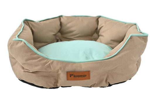 P.Lounge лежанка для домашних животных, овальная, водонепроницаемая, серая с синим