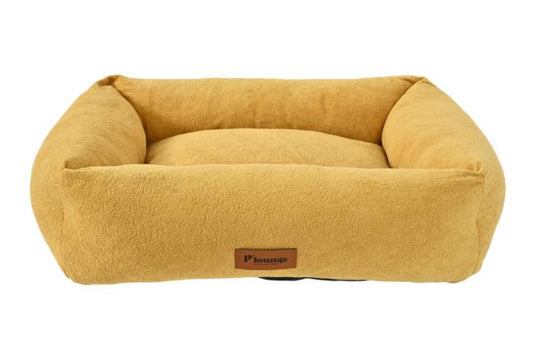 P.Lounge лежанка для домашних животных, квадратная, водонепроницаемая, жёлтая