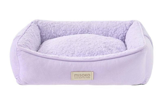 MISOKO pehme lemmikloomavoodi, ruudukujuline, lilla, suurus S