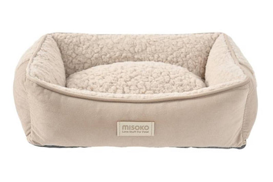 MISOKO pehme lemmikloomavoodi, ruudukujuline, helepruun, suurus S