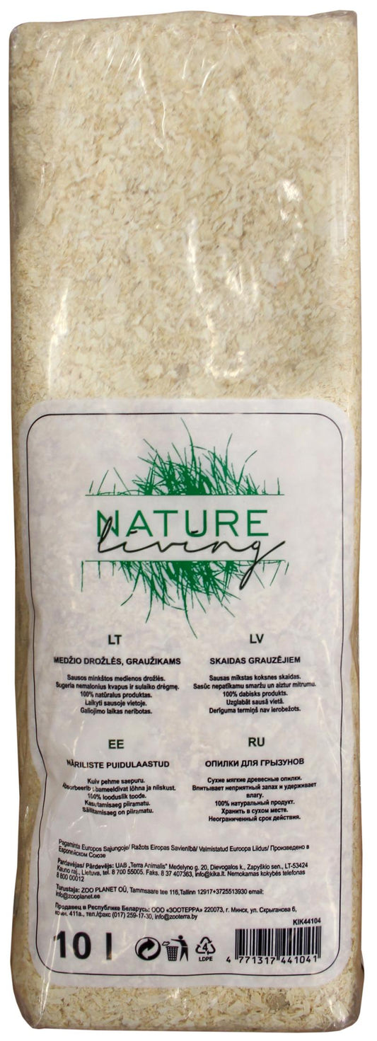 Nature Living древесная стружка для грызунов