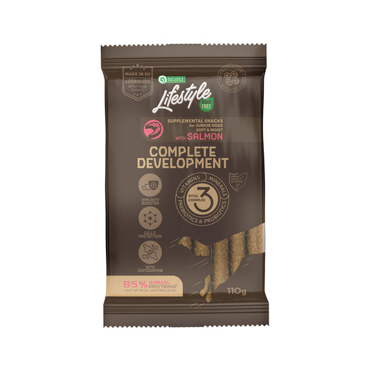 Teraviljavaba toidulisand noortele koertele - lõhega täiendsööt